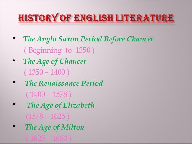 a critical history of english literature history of english literature sparknotes